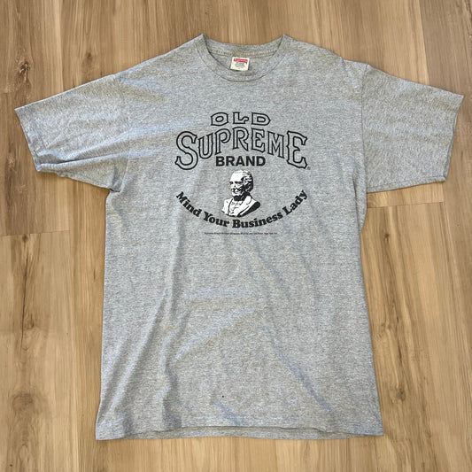 Supreme Mind Your Business T-Shirt Grey FW11