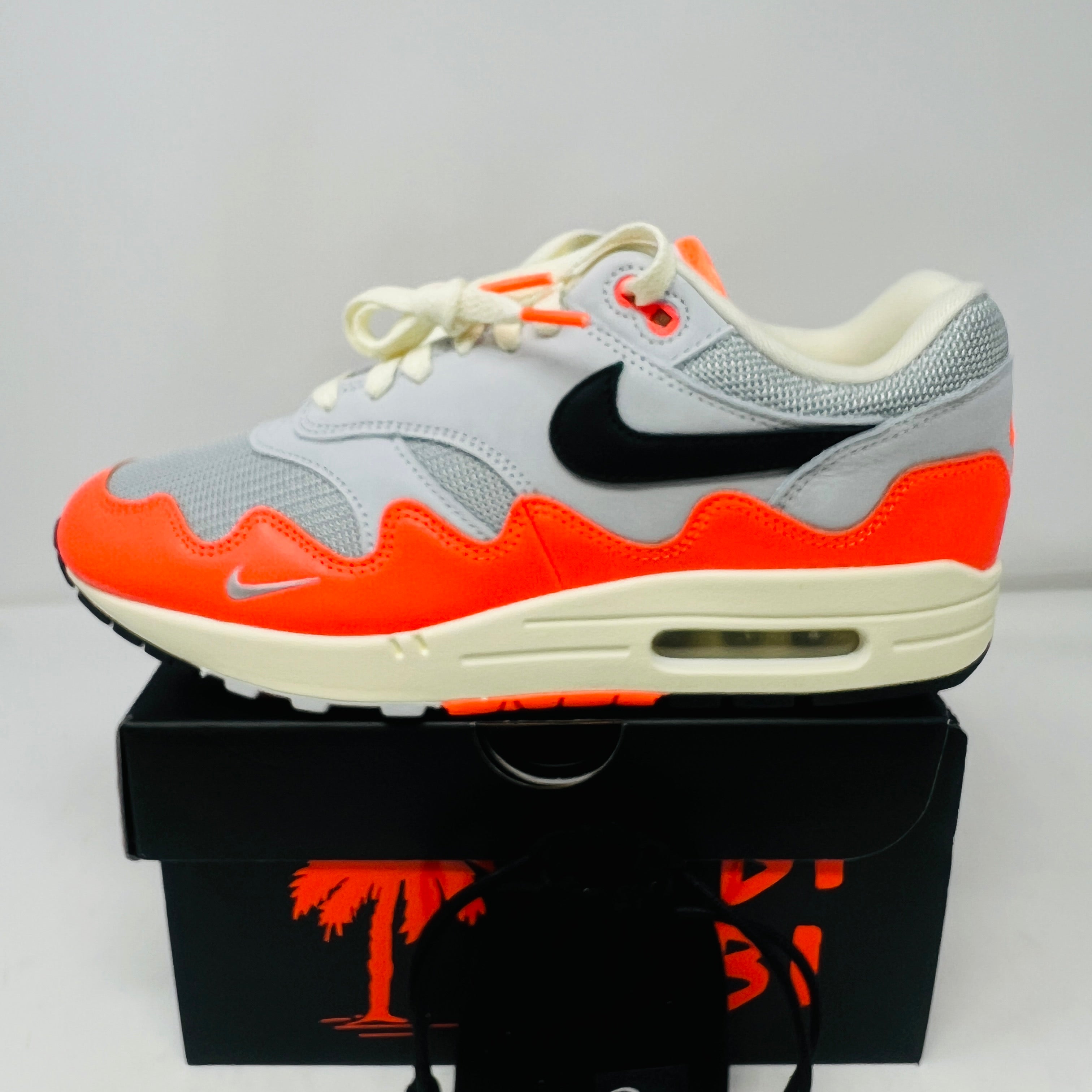 Nike Air Max 1 Patta Waves Hyper Crimson Pure Platinum (With