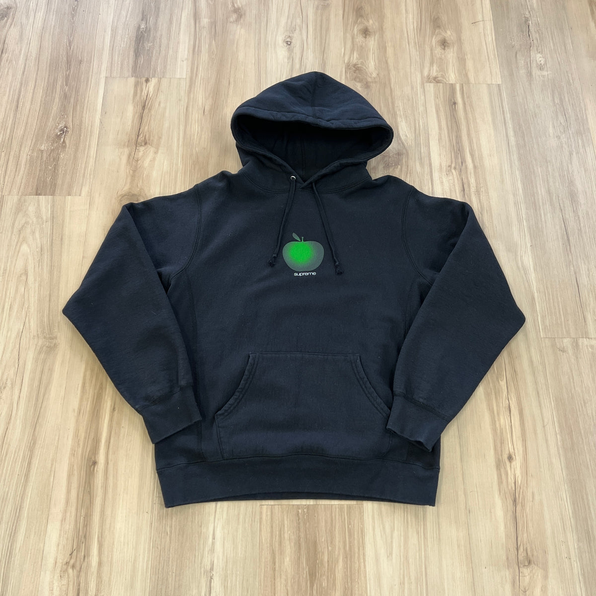 Supreme Green Apple Hooded Sweatshirt Hoodie Black SS19 – Holy Ground