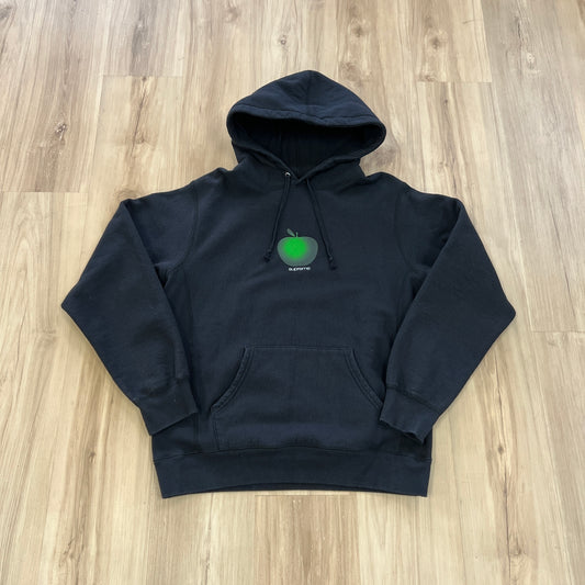 Supreme Green Apple Hooded Sweatshirt Hoodie Black SS19