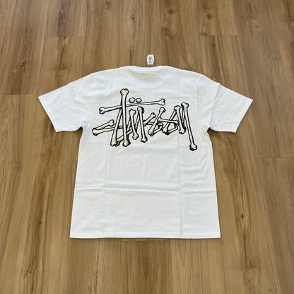 Stussy Bones Stock Tee White