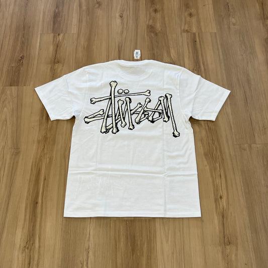 Stussy Bones Stock Tee White