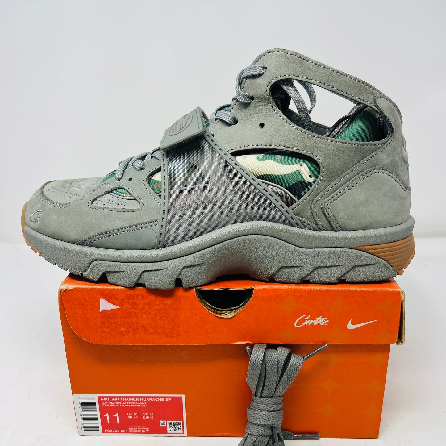 Nike Air Trainer Huarache Corteiz Gully Grey