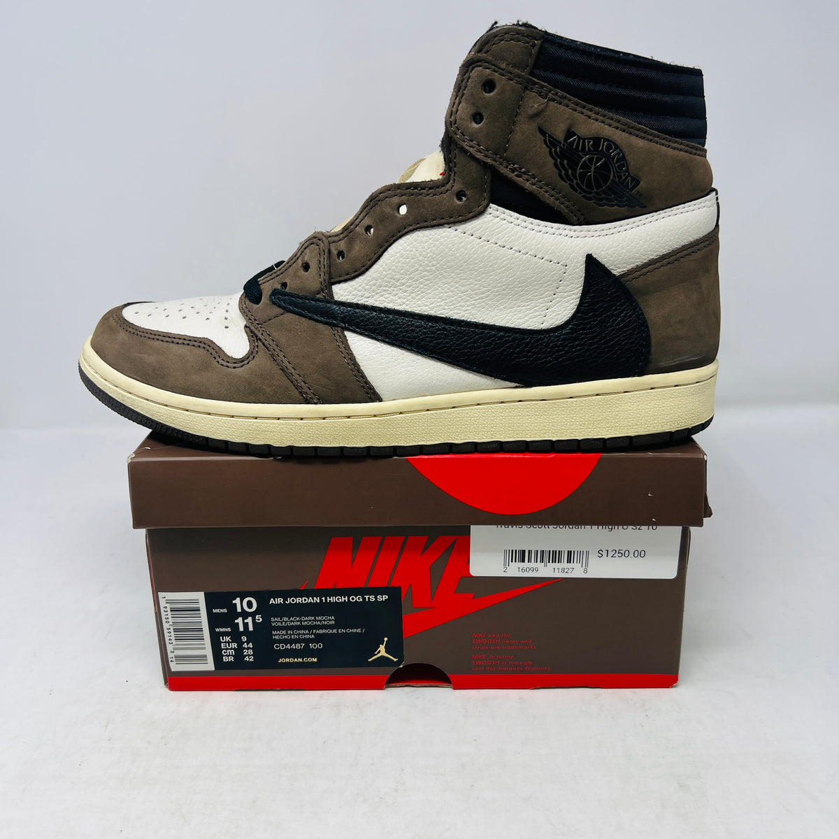 Jordan 1 Retro High OG SP Travis Scott Mocha