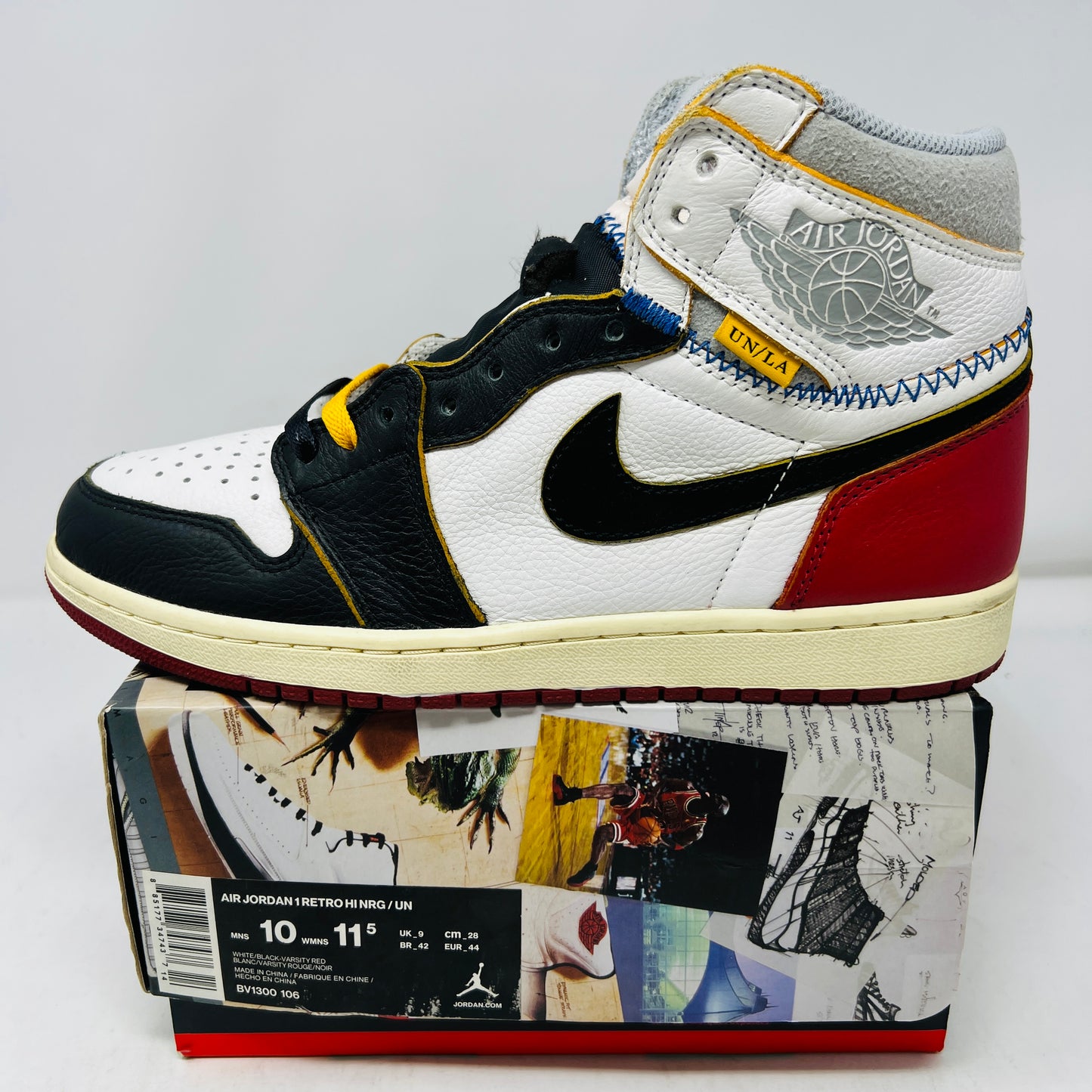 Jordan 1 Retro High Union Los Angeles Black Toe