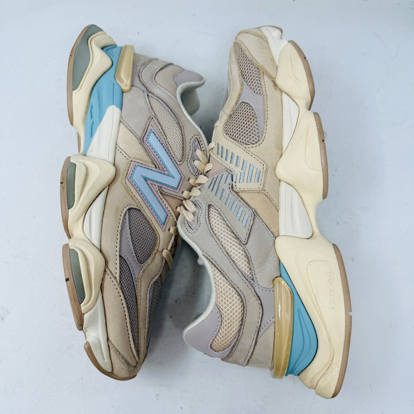 New Balance 9060 Ivory Cream Pink Sand