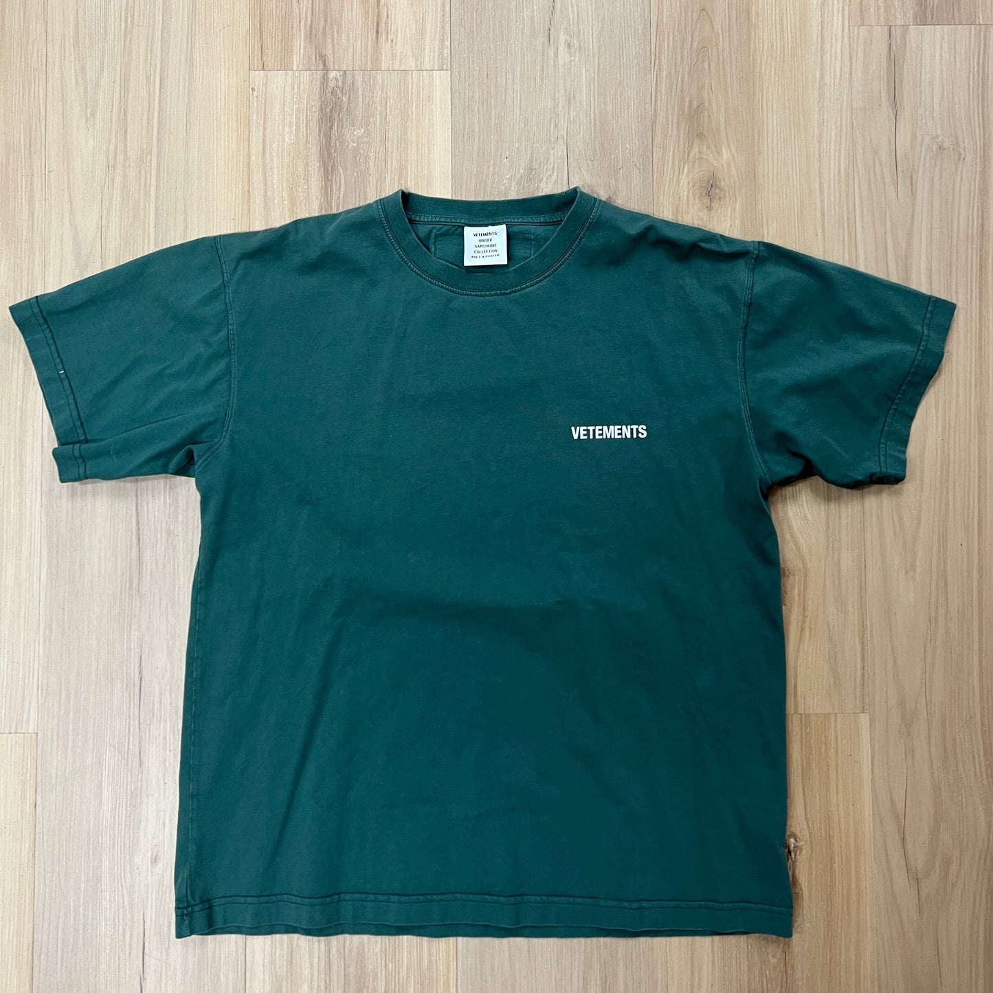 Vetements Logo Staff Tee Green
