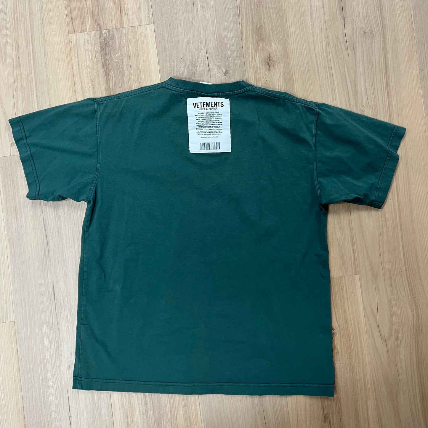 Vetements Logo Staff Tee Green