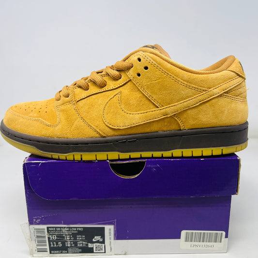 Nike SB Dunk Low Wheat sneakers, 9/10 condition, worn once, 2021.