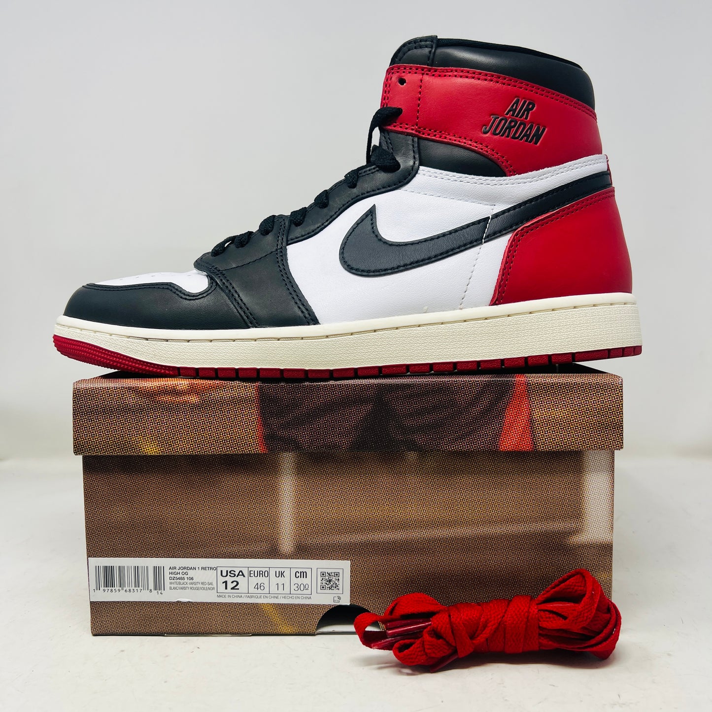 Jordan 1 Retro High OG Black Toe Reimagined