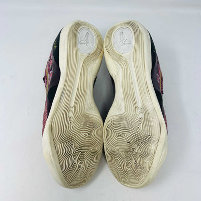 Nike Kobe 9 EM Low Silk sneakers, used condition with slight yellowing, 2015 model.