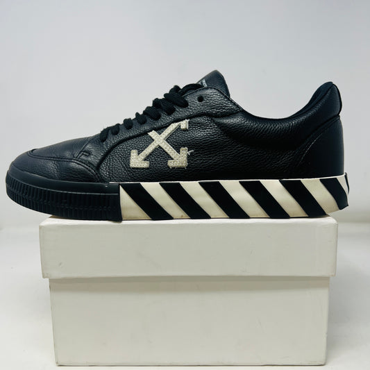 OFF-WHITE Vulcanized Low Leather Black White