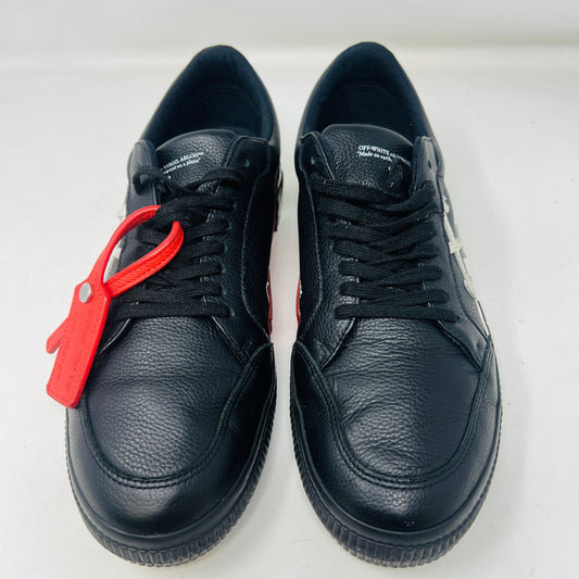 OFF-WHITE Vulcanized Low Leather Black White