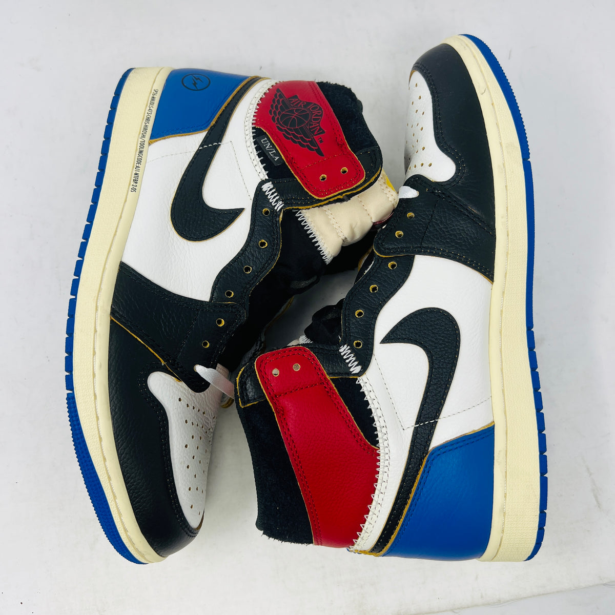 Jordan 1 Retro High OG SP Fragment x Union LA Varsity Red Sport Royal