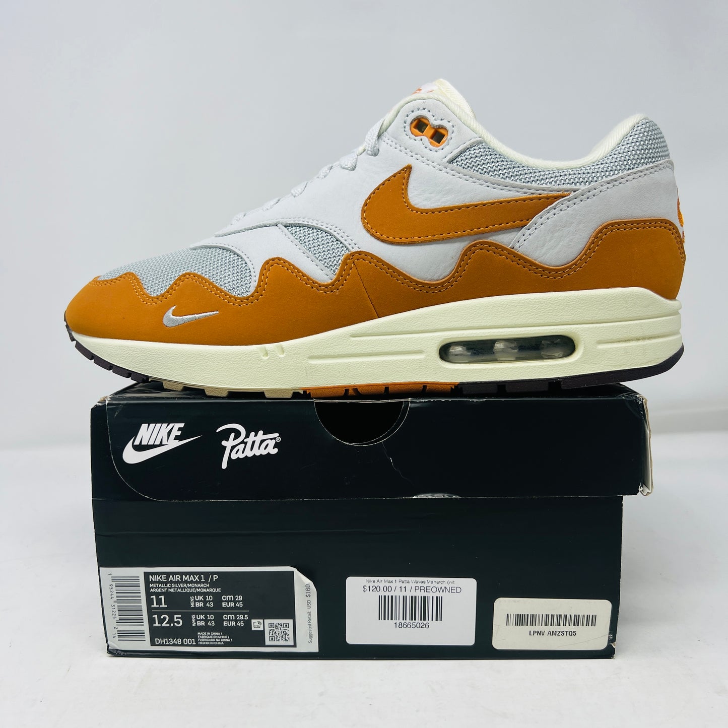 Nike Air Max 1 Patta Waves Monarch (with Bracelet)