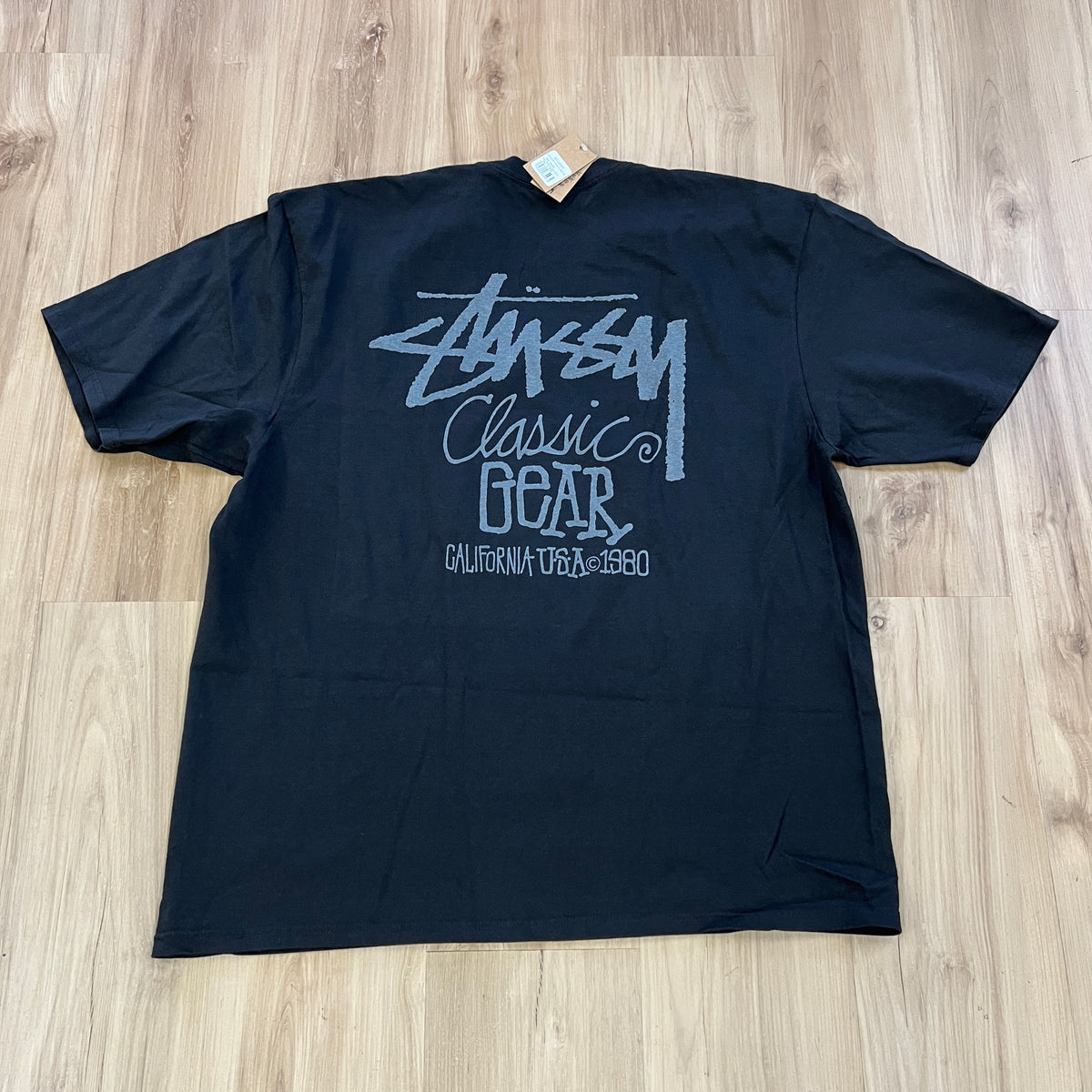 Stüssy Classic Gear Pigment Dyed Tee Black