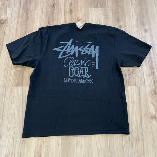 Stüssy Classic Gear Pigment Dyed Tee Black