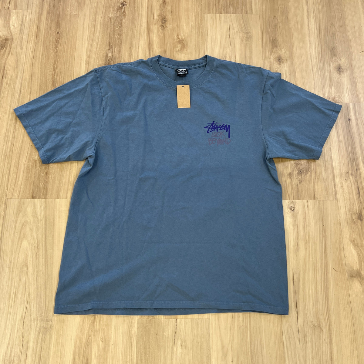 Stussy Look Beyond Pigment Dyed Tee Blue