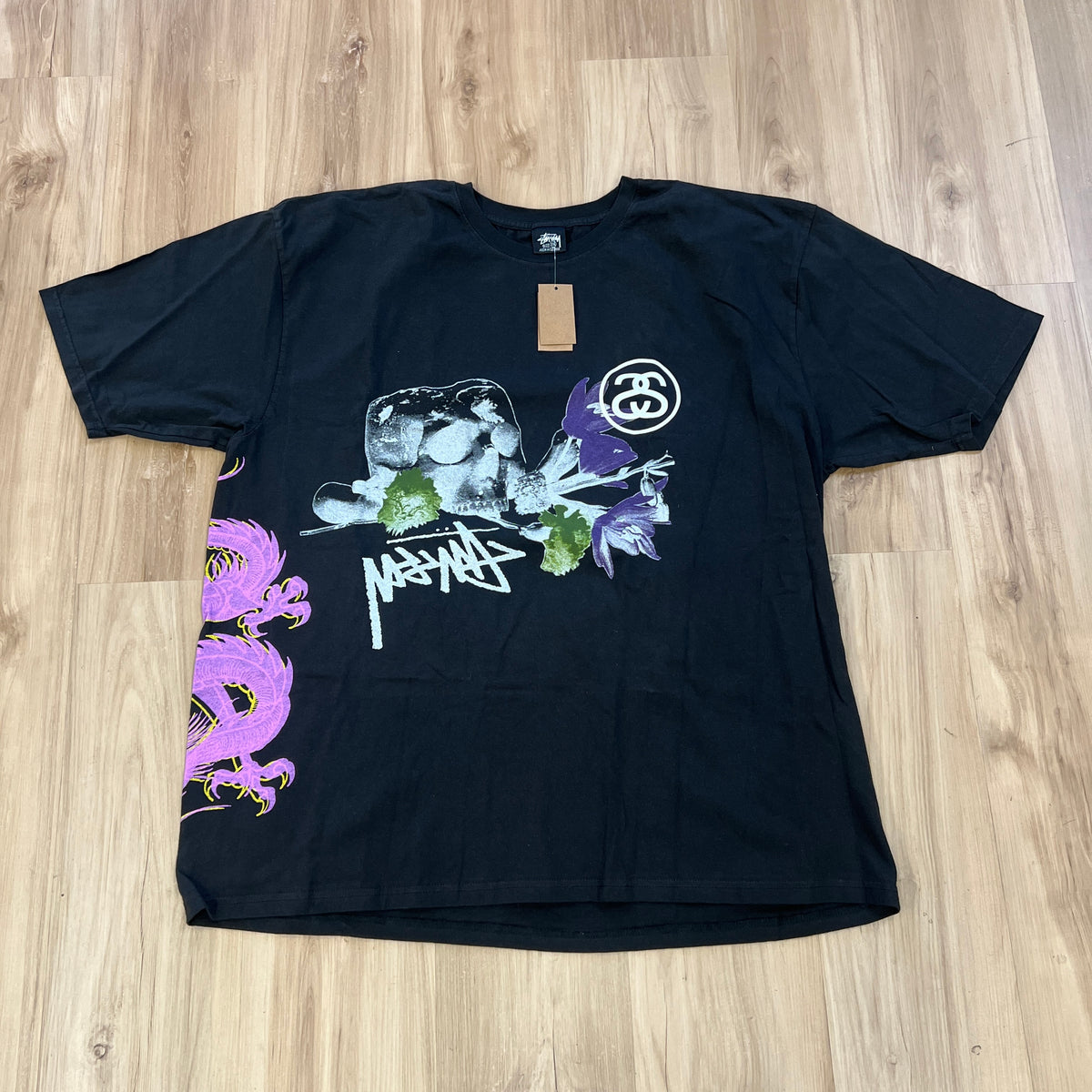 Stussy Test Strike Pigment Dyed Tee Black