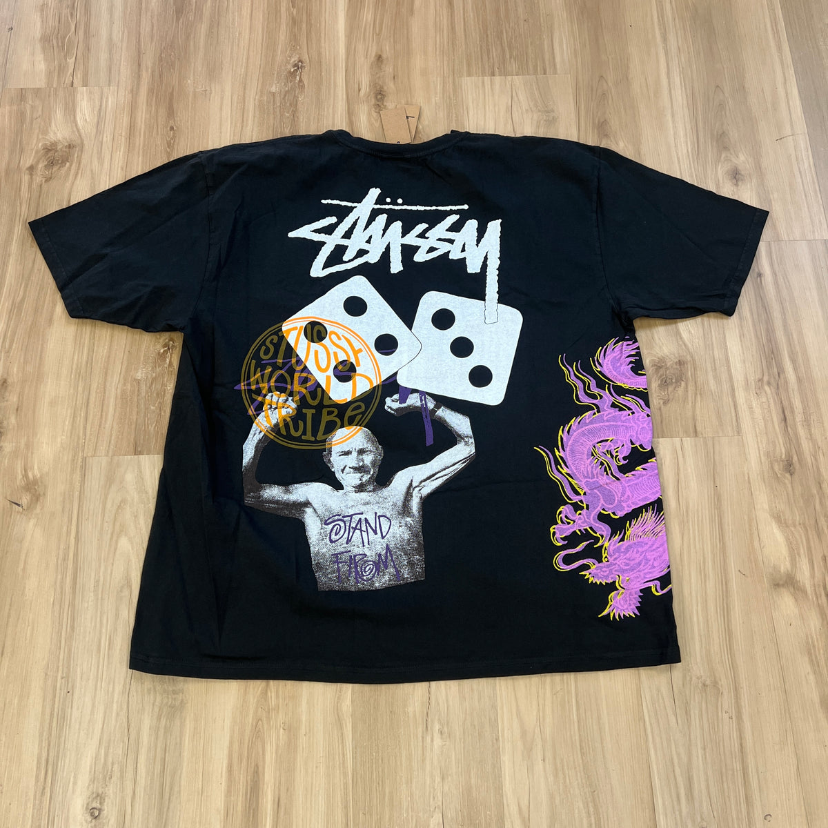 Stussy Test Strike Pigment Dyed Tee Black