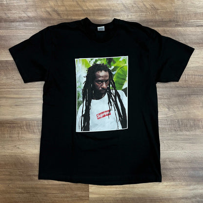 Black Supreme Buju Banton Tee, size L, brand new condition.