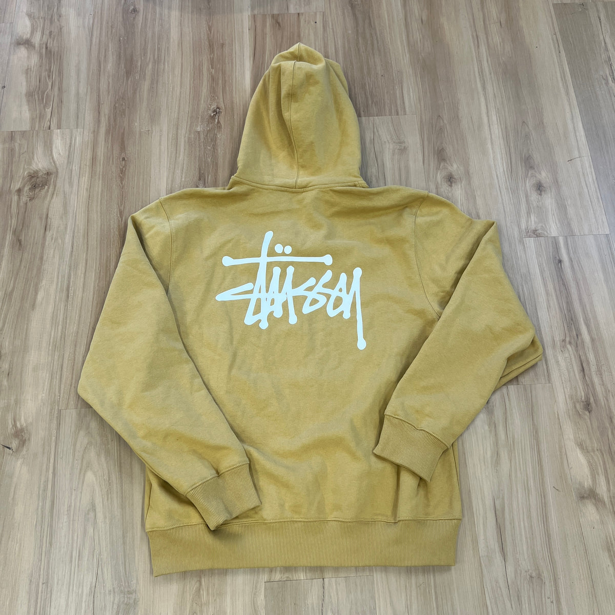 Stussy Basic Hoodie Yellow