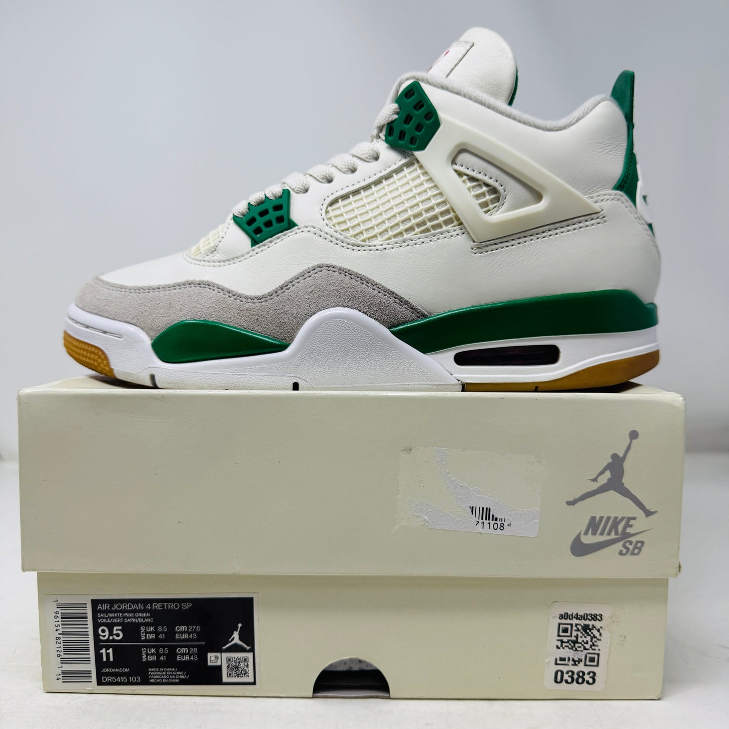 Jordan 4 Retro SB Pine Green