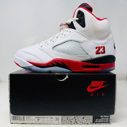 Jordan 5 Retro Fire Red Black Tongue (2025)