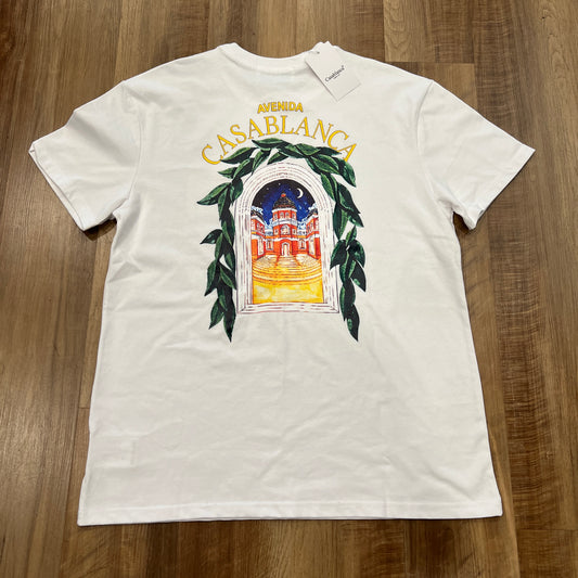 Casablanca Avenida Short Sleeve T-Shirt White