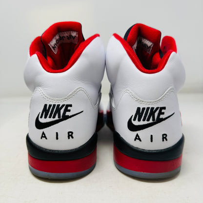 Jordan 5 Retro Fire Red Black Tongue (2025)