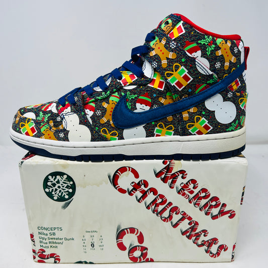 Nike SB Dunk High Concepts Ugly Christmas Sweater Special Box