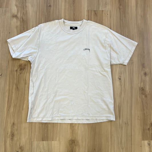 Stussy Serpent Tee Pigment Dyed Cream