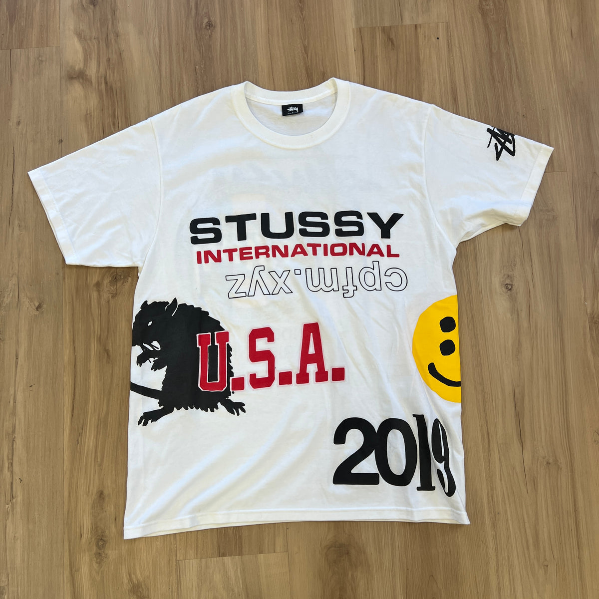 Stussy x Cactus Plant Flea Market USA 2019 Tee White