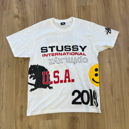 Stussy x Cactus Plant Flea Market USA 2019 Tee White