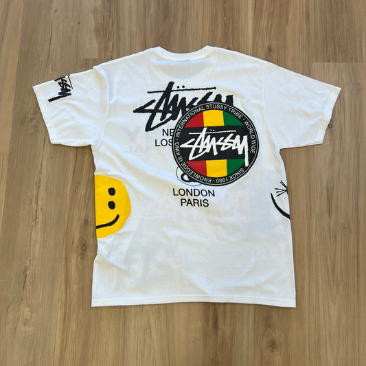 Stussy x Cactus Plant Flea Market USA 2019 Tee White