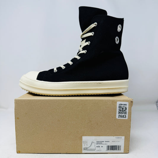 Rick Owens DRKSHDW High Top Black Milk