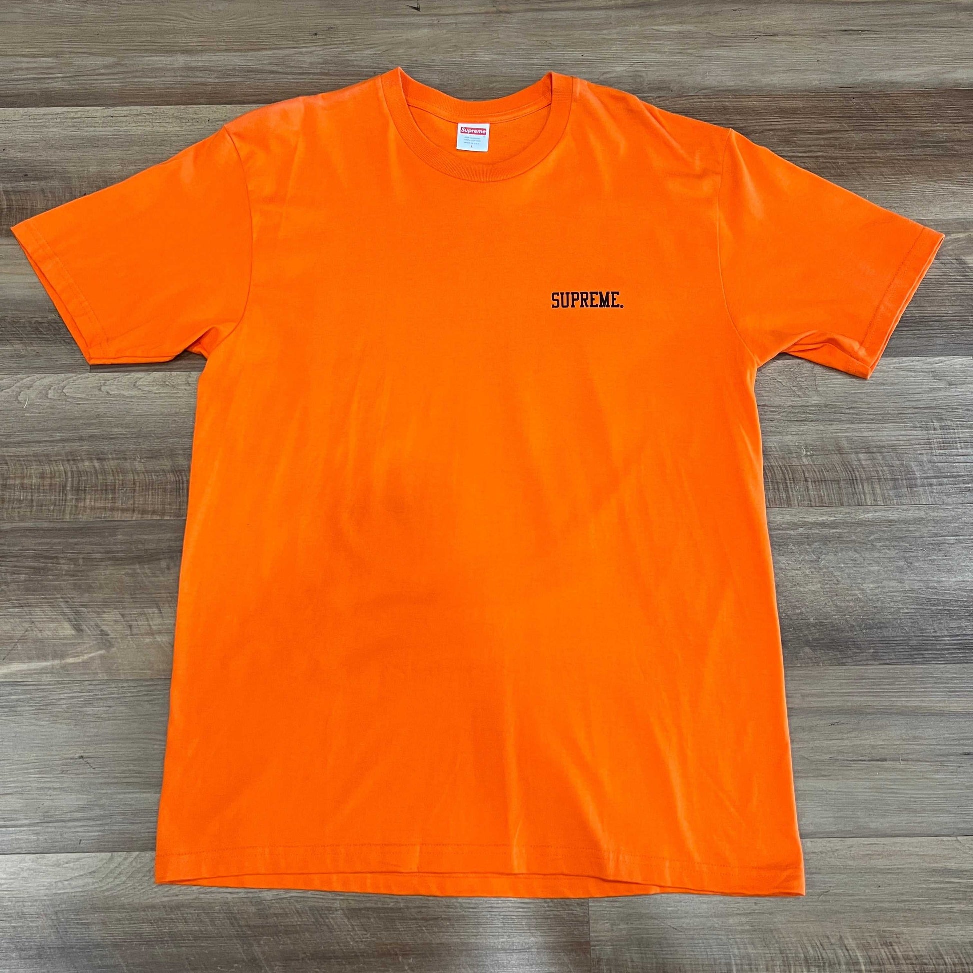 Orange Supreme Automobili Lamborghini Tee, size L, brand new condition.
