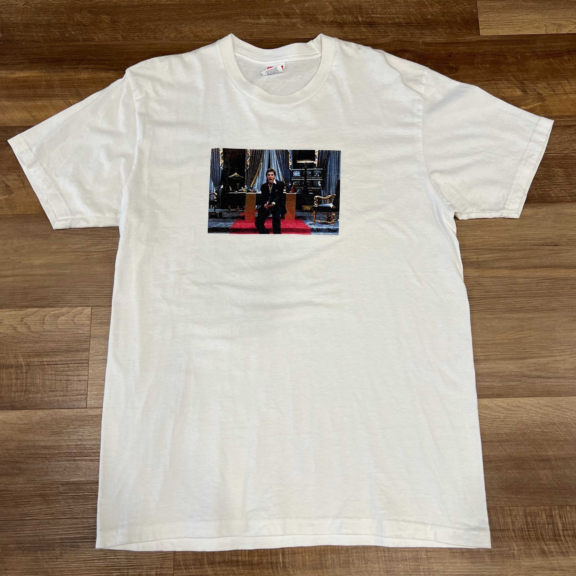 Supreme Scarface Friend Tee White, preowned, size L, 100% authentic.