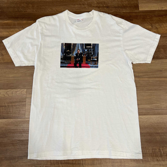 Supreme Scarface Friend Tee White, preowned, size L, 100% authentic.