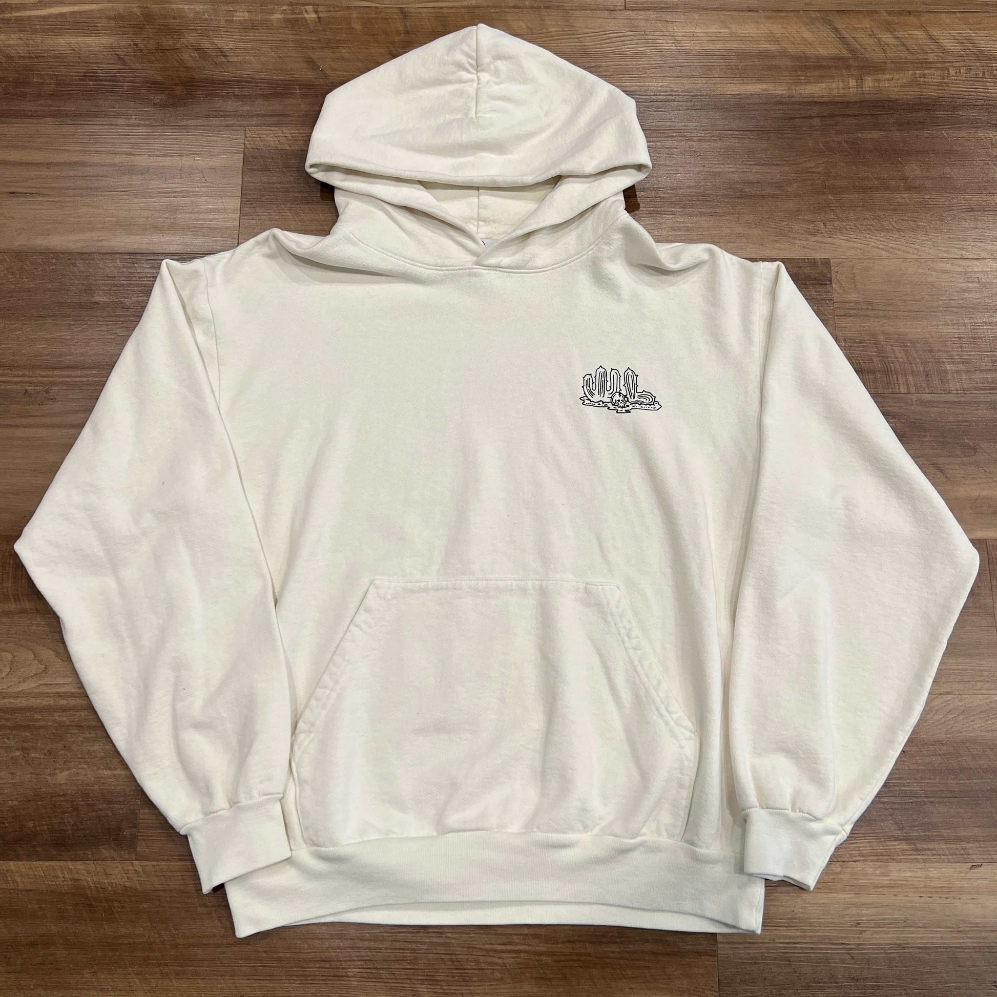 Warren Lotas Crime Pays Hoodie White, size L, brand new condition.