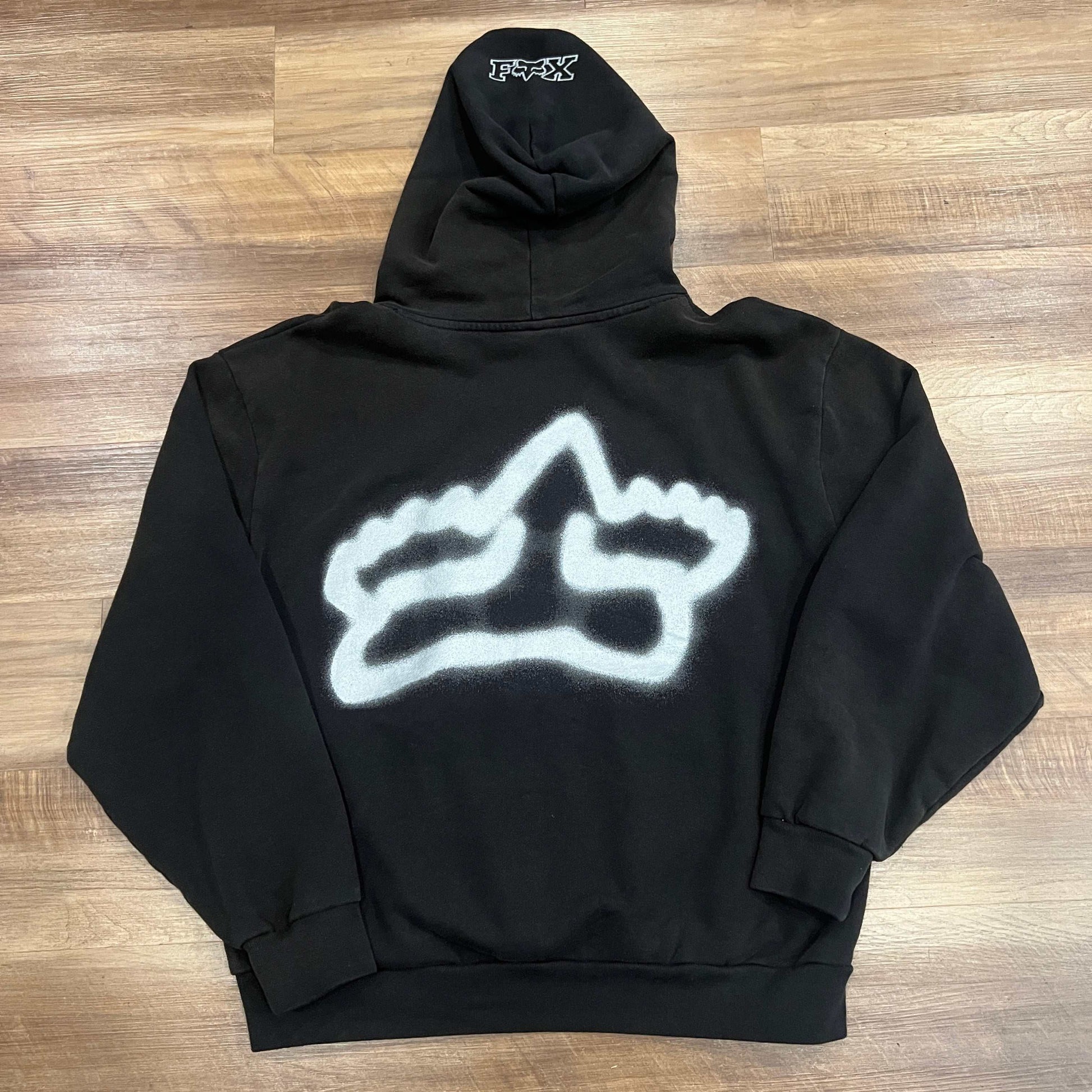Cactus Jack by Travis Scott x Fox Racing Hoodie in black, large size, brand new condition.