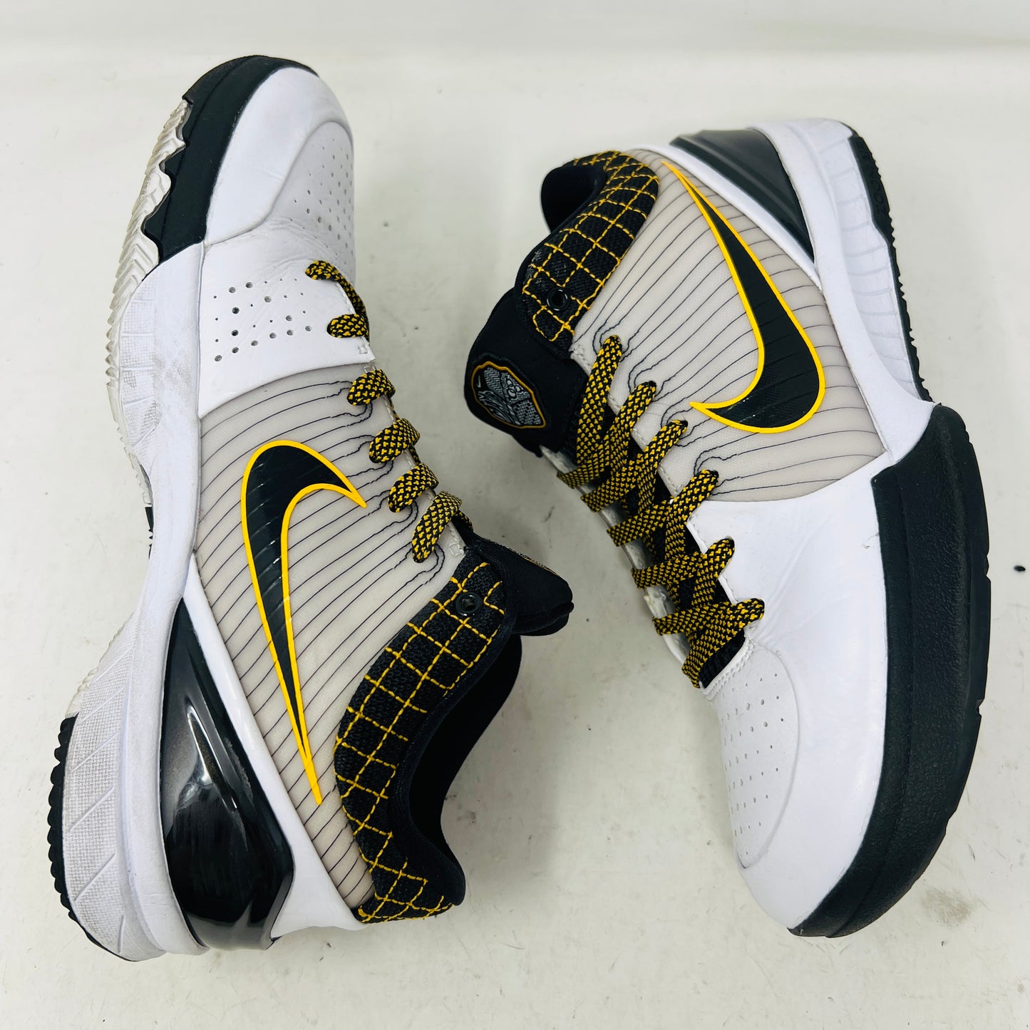 Nike Kobe 4 Protro White Black Del Sol