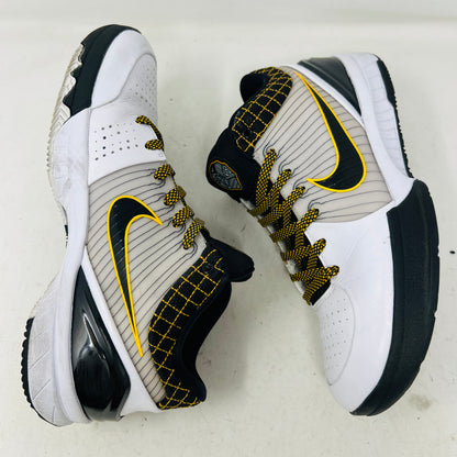 Nike Kobe 4 Protro White Black Del Sol