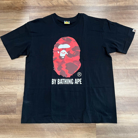 Bape Red Camo Tee XXL, brand new, authentic black shirt.