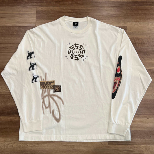 Cactus Jack by Travis Scott Air Records Long-Sleeve Tee, XXL, brand new condition.