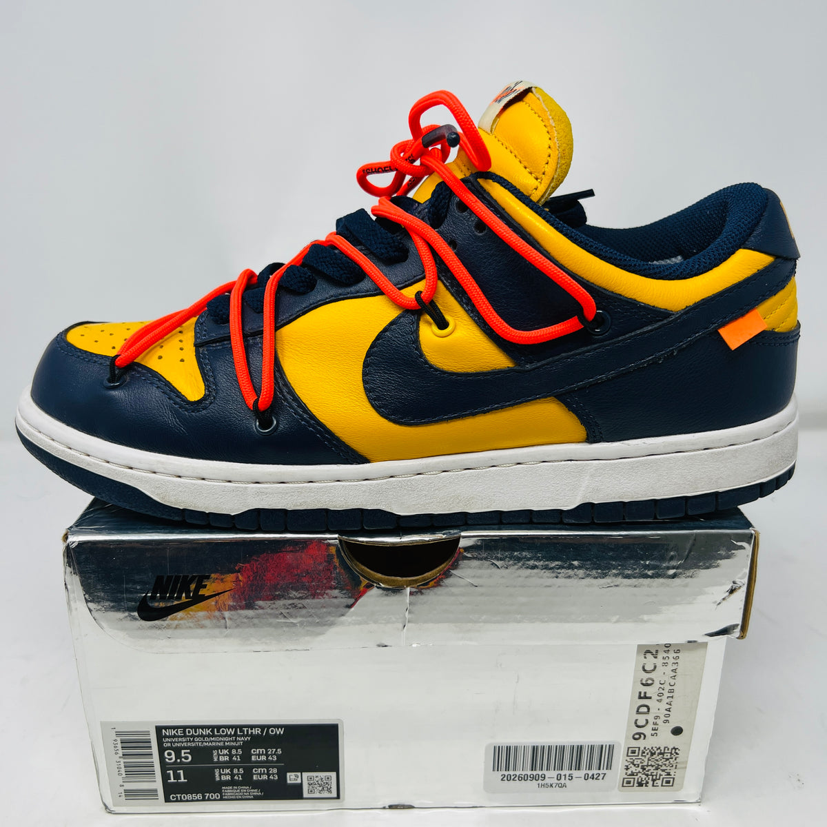 Nike Dunk Low Off-White University Gold
