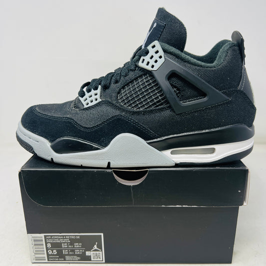 Jordan 4 Retro SE Black Canvas