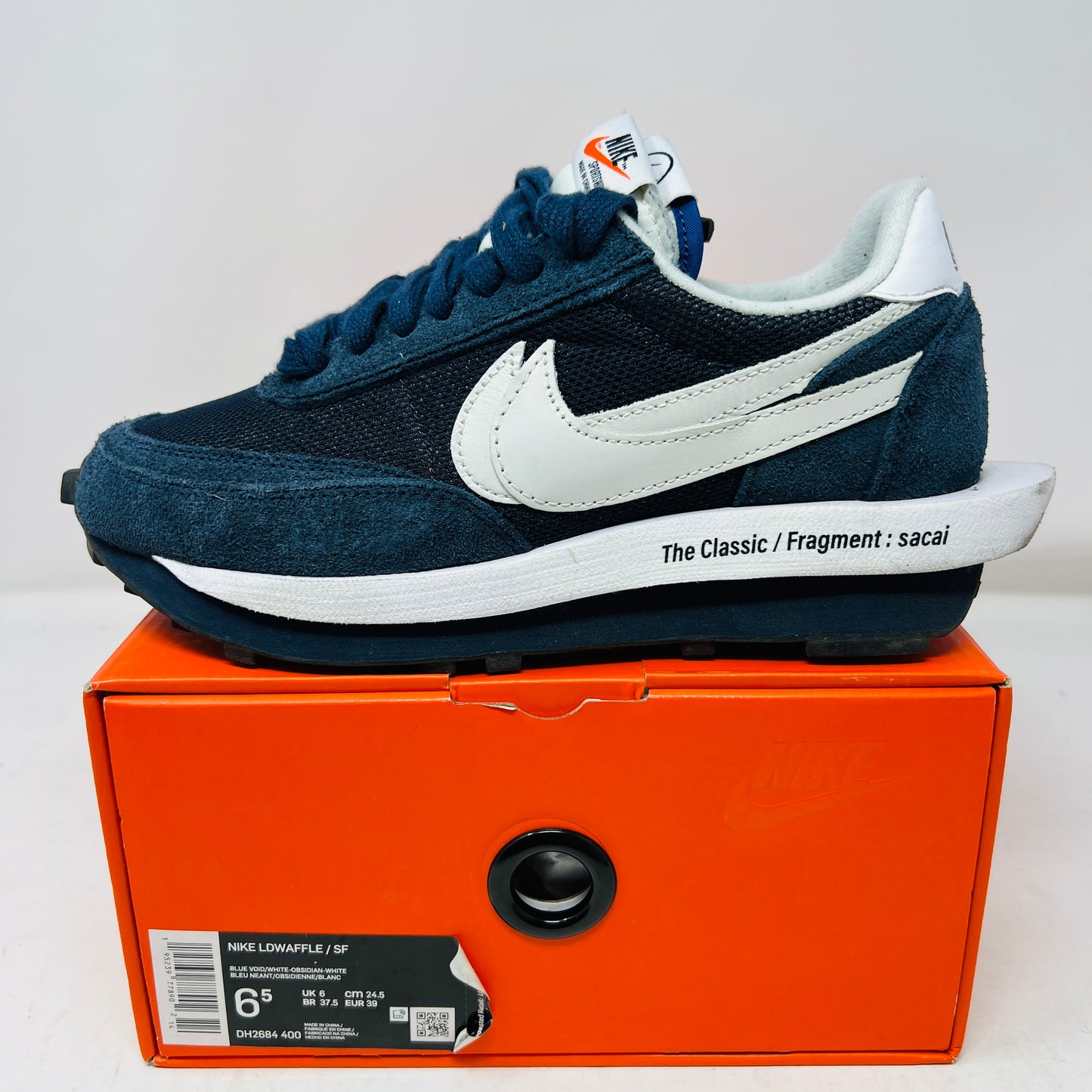 Nike LD Waffle SF sacai Fragment Blue Void