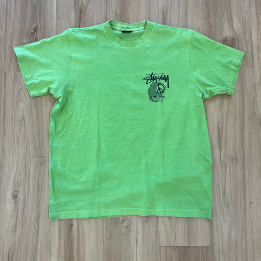 Stüssy "Peace Hand" pigment-dyed t-shirt Green