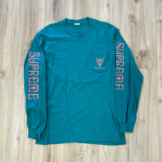 Supreme SOUTH2 WEST8 L/S Pocket Tee Teal